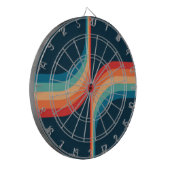 Farbige Arkaden im Retrostil Dartscheibe (Vorderseite Links)