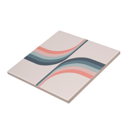 Farbige Arkaden im Retrostil Fliese (Seite)