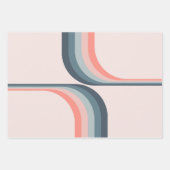 Farbige Arkaden im Retrostil Geschenkpapier Set (Vorderseite 3)