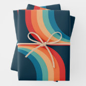 Farbige Arkaden im Retrostil Geschenkpapier Set (Beispiel)