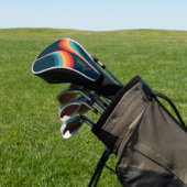 Farbige Arkaden im Retrostil Golf Headcover (In SItu)