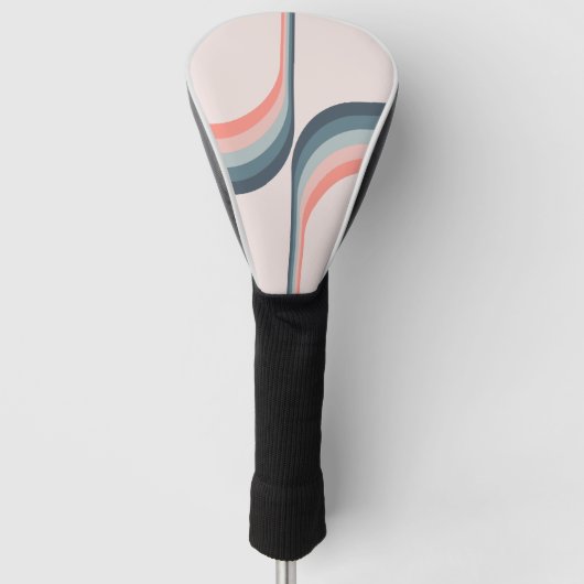 Farbige Arkaden im Retrostil Golf Headcover (Vorderseite)
