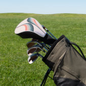 Farbige Arkaden im Retrostil Golf Headcover (In SItu)