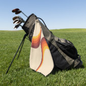 Farbige Arkaden im Retrostil Golfhandtuch (Gras)