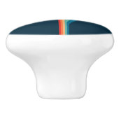 Farbige Arkaden im Retrostil Keramikknauf (Seitenansicht)