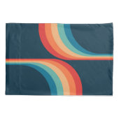 Farbige Arkaden im Retrostil Kissenbezug (Rückseite)