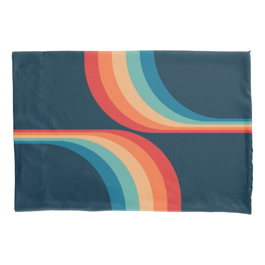 Farbige Arkaden im Retrostil Kissenbezug (Vorderseite)