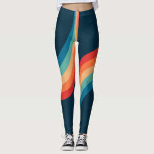 Farbige Arkaden im Retrostil Leggings