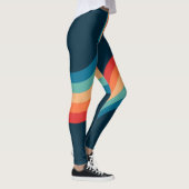 Farbige Arkaden im Retrostil Leggings (Rechts)