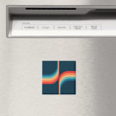 Farbige Arkaden im Retrostil Magnet (In Situ (Geschirrspüler))