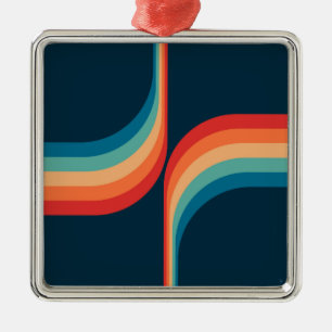 Farbige Arkaden im Retrostil Ornament Aus Metall