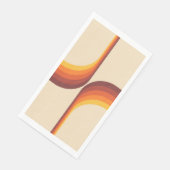 Farbige Arkaden im Retrostil Serviette (Ecke)