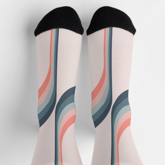 Farbige Arkaden im Retrostil Socken (Oben)
