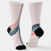 Farbige Arkaden im Retrostil Socken (Gewinkelt)
