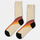 Farbige Arkaden im Retrostil Socken (Linkes Detail)