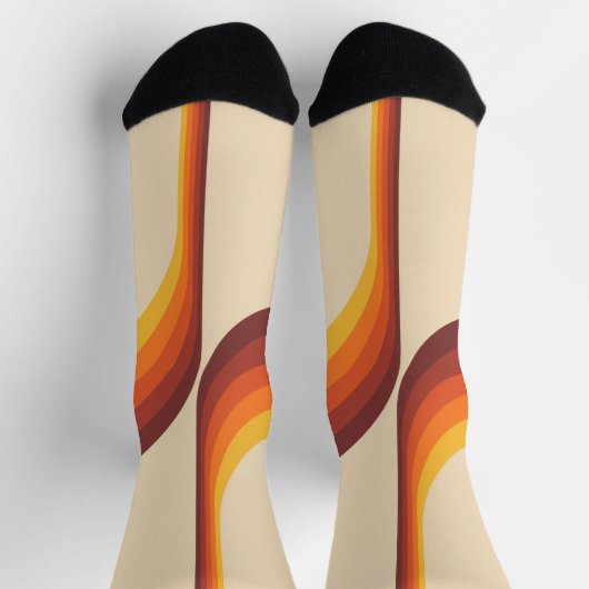 Farbige Arkaden im Retrostil Socken (Oben)