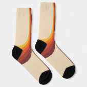 Farbige Arkaden im Retrostil Socken (Rechts)
