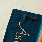 Farbige Arkaden im Retrostil Strandtuch (Beispiel)