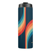 Farbige Arkaden im Retrostil Thermosbecher (Vorderseite)