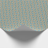Farbige Art-Deco-Muster. Geschenkpapier (Ecke)