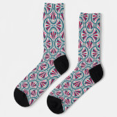 Farbige Art-Deco-Muster. Socken (Linkes Detail)