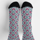 Farbige Art-Deco-Muster. Socken (Oben)