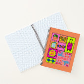 Farbige Art Grid Notebook-Abdeckung Notizblock (Innenseite)