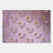 FARBIGE ART PALLET-BLUME GESCHENKPAPIER SET (Vorderseite)