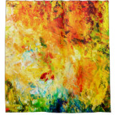 Farbige Artist-Palette Duschvorhang (Vorderseite)