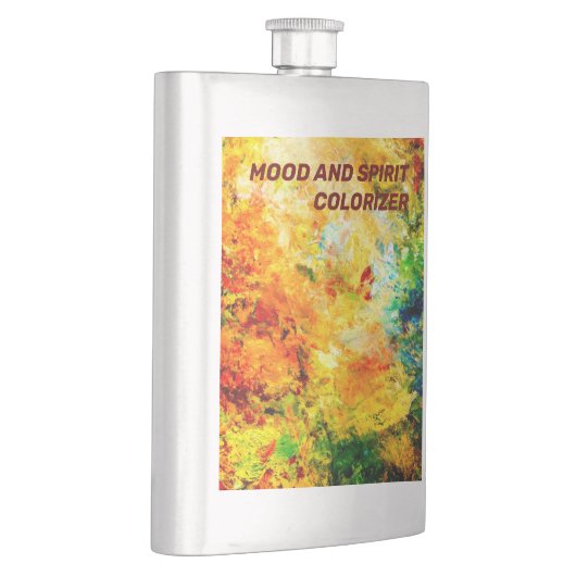 Farbige Artist-Palette Flachmann (Rechts)