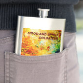 Farbige Artist-Palette Flachmann (Beispiel)