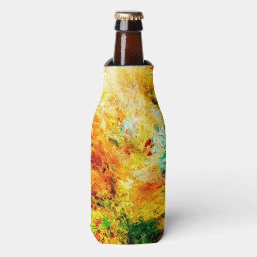 Farbige Artist-Palette Flaschenkühler (Flaschenvorderseite)