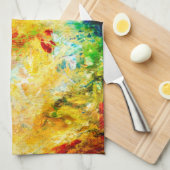 Farbige Artist-Palette Geschirrtuch (Viertel Falte)