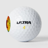 Farbige Artist-Palette Golfball (Logo)