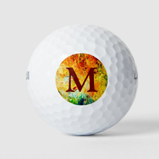 Farbige Artist-Palette Golfball (Vorderseite)