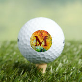 Farbige Artist-Palette Golfball (Insitu T-Shirt)