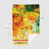 Farbige Artist-Palette Golfhandtuch (Insitu)