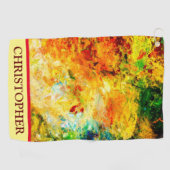 Farbige Artist-Palette Golfhandtuch (Horizontal)