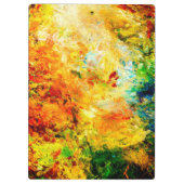 Farbige Artist-Palette Klemmbrett (Rückseite)