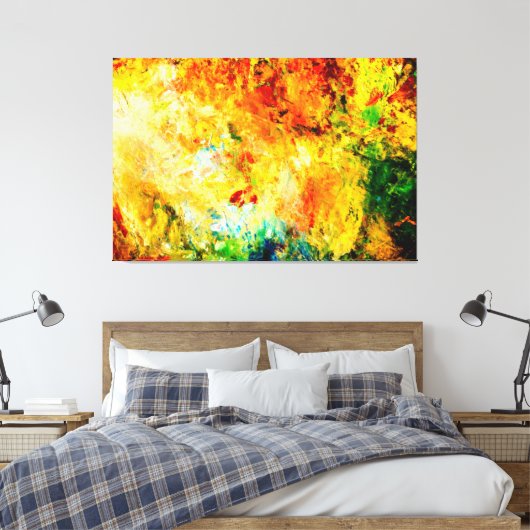 Farbige Artist-Palette Leinwanddruck (Insitu (Schlafzimmer))