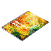 Farbige Artist-Palette Notizblock (Linke Seite)