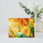 Farbige Artist-Palette Postkarte (Stehend Vorderseite)