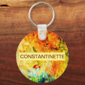 Farbige Artist-Palette Schlüsselanhänger (Vorderseite)