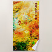 Farbige Artist-Palette Strandtuch (Vorderseite)