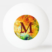 Farbige Artist-Palette Tischtennisball (Rückseite)