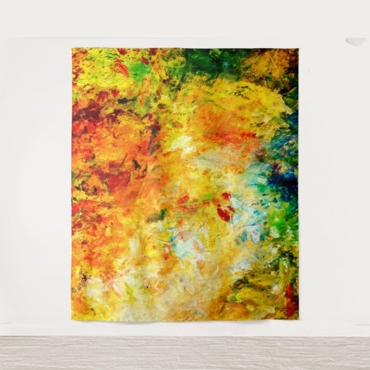 Farbige Artist-Palette Wandteppich (Vorderseite)