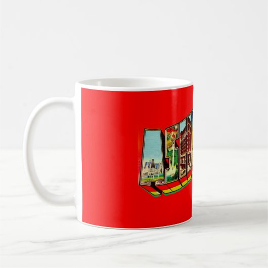 Farbige Asheville NC Tasse (Links)