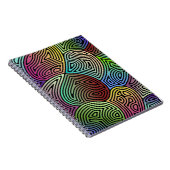 farbige asymmetrische abstrakte Formen Notizblock (Rechte Seite)