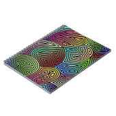 farbige asymmetrische abstrakte Formen Notizblock (Linke Seite)