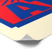 Farbige Athena Print Poster (Ecke)